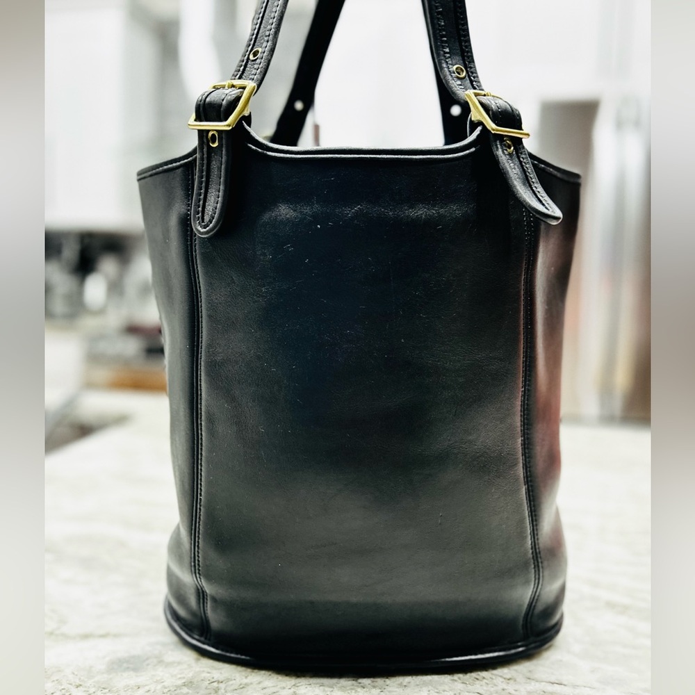 Coach Rare 9090 Thick Leather Large Dual Strap Shopper/Tote Bag